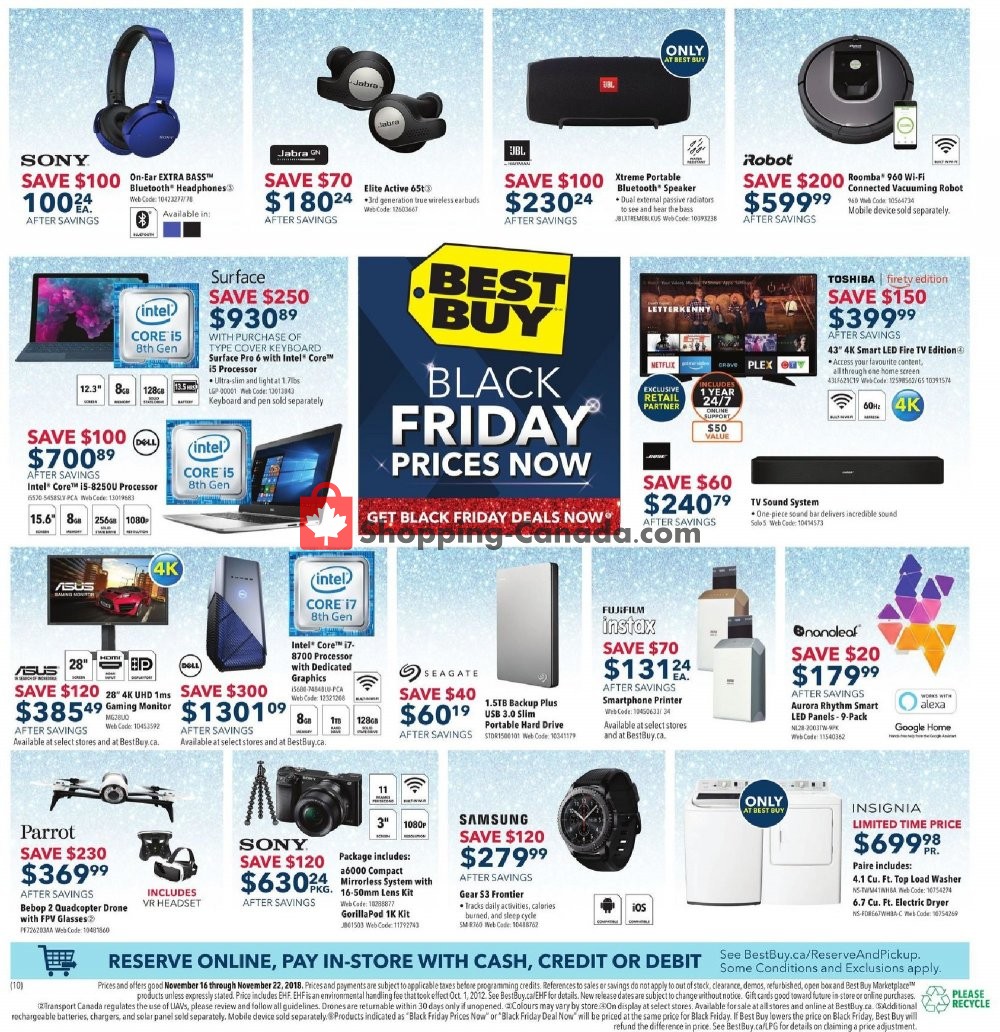 Best Buy Canada, flyer (Black Friday Prices Now QC) November 16