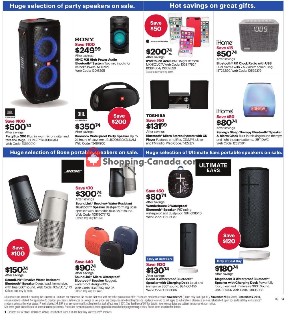 Best Buy flyer from Thursday November 28, 2019 to Thursday December 5, 2019 - page 36