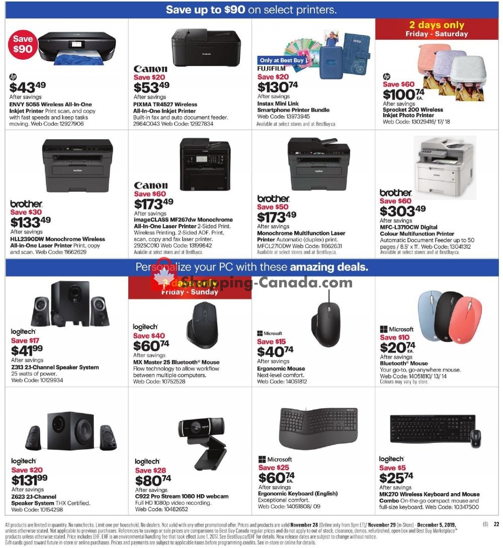Best Buy flyer from Thursday November 28, 2019 to Thursday December 5, 2019 - page 60