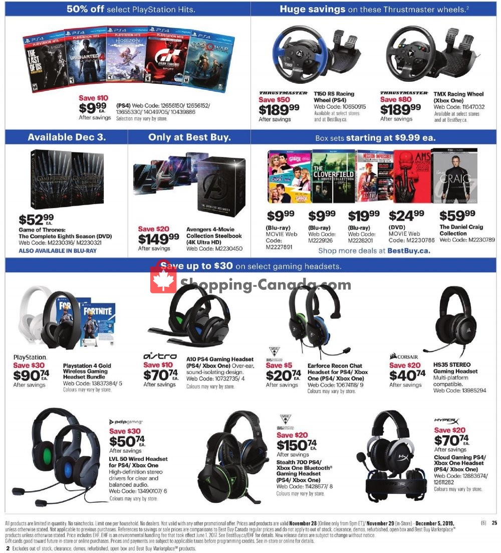 Best Buy flyer from Thursday November 28, 2019 to Thursday December 5, 2019 - page 69