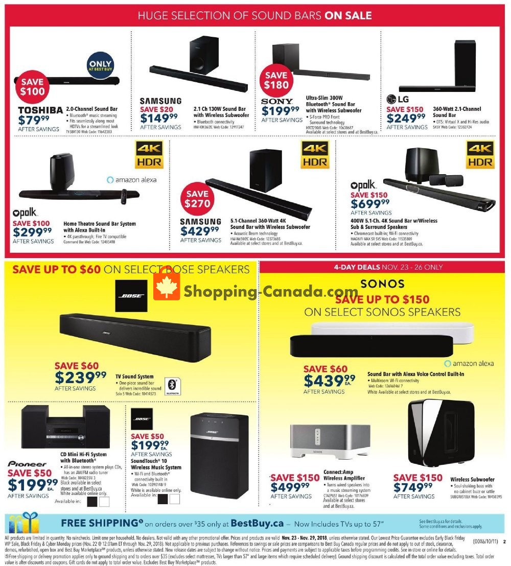 Best Buy flyer from Friday November 23, 2018 to Thursday November 29, 2018 - page 13