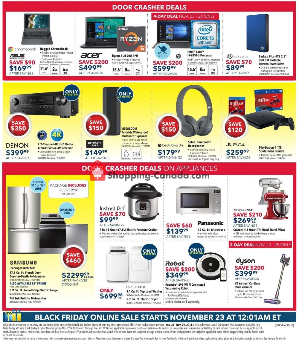 Best Buy flyer from Friday November 23, 2018 to Thursday November 29, 2018 - page 2