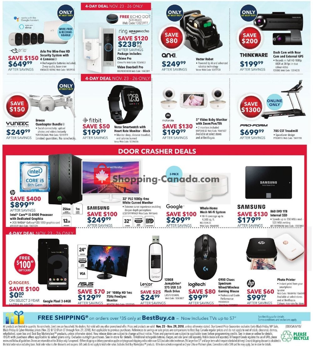 Best Buy flyer from Friday November 23, 2018 to Thursday November 29, 2018 - page 4