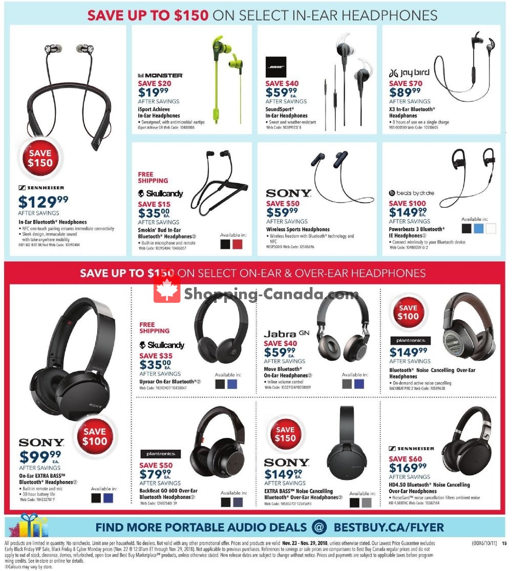 Best Buy flyer from Friday November 23, 2018 to Thursday November 29, 2018 - page 40