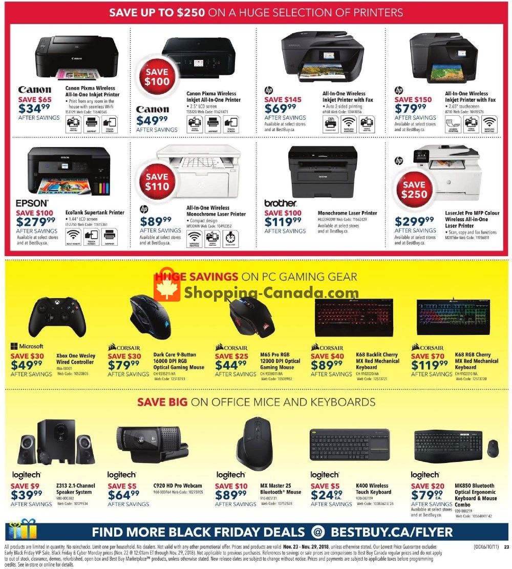 Best Buy flyer from Friday November 23, 2018 to Thursday November 29, 2018 - page 60