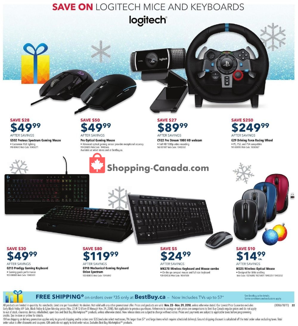Best Buy flyer from Friday November 23, 2018 to Thursday November 29, 2018 - page 62