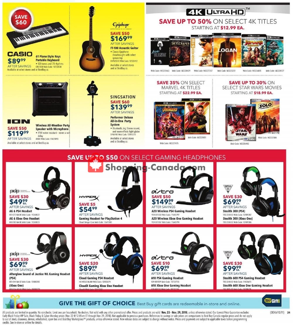Best Buy flyer from Friday November 23, 2018 to Thursday November 29, 2018 - page 65