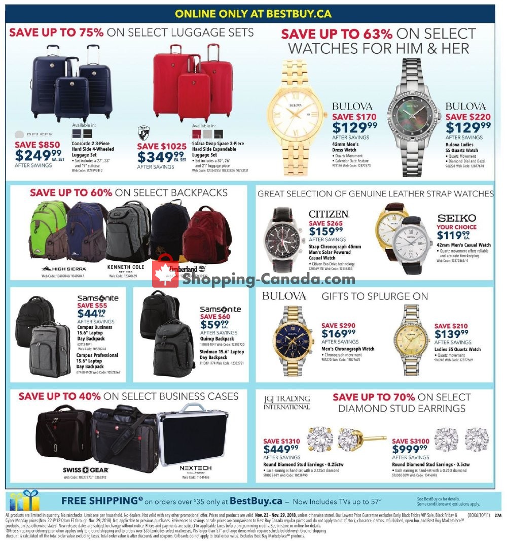Best Buy flyer from Friday November 23, 2018 to Thursday November 29, 2018 - page 75