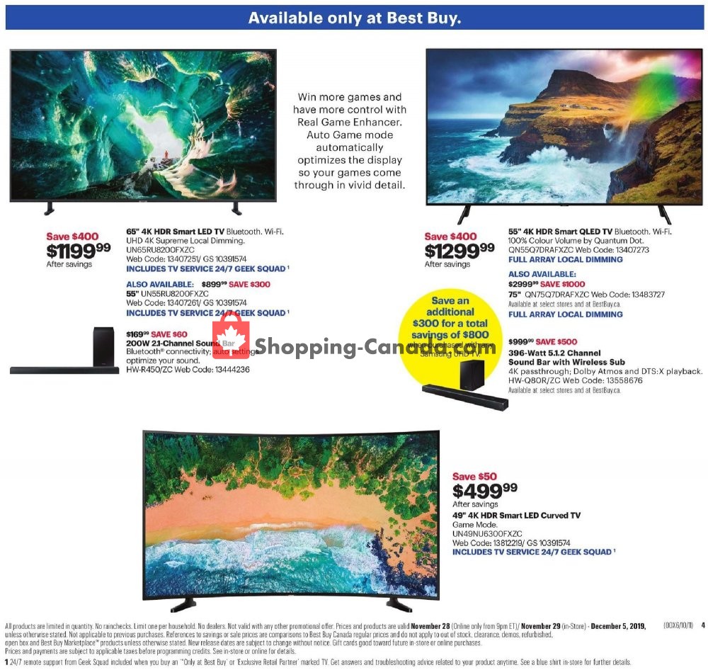 Best Buy flyer from Thursday November 28, 2019 to Thursday December 5, 2019 - page 12