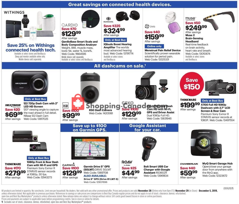 Best Buy flyer from Thursday November 28, 2019 to Thursday December 5, 2019 - page 30