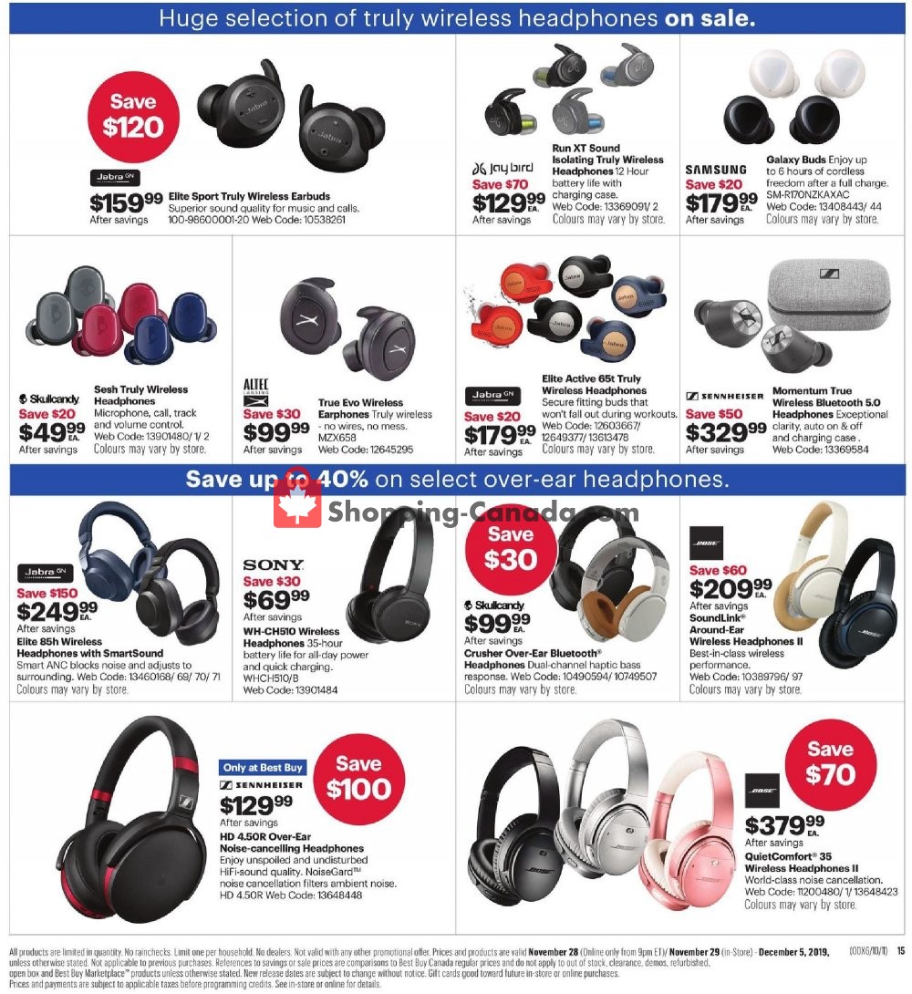 Best Buy flyer from Thursday November 28, 2019 to Thursday December 5, 2019 - page 40