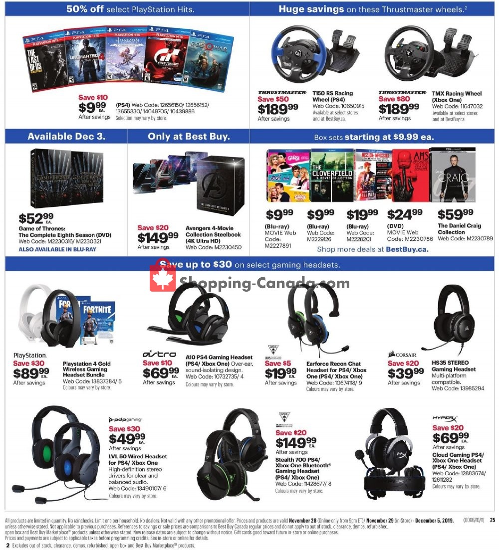 Best Buy flyer from Thursday November 28, 2019 to Thursday December 5, 2019 - page 69