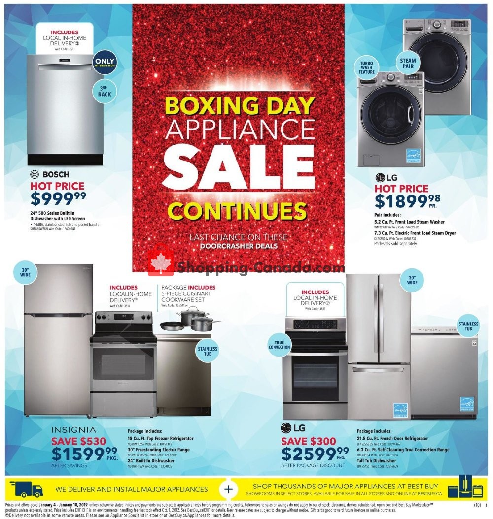 Best Buy flyer from Friday January 4, 2019 to Thursday January 10, 2019 - page 1