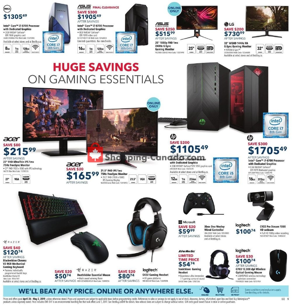 Best Buy flyer from Friday April 26, 2019 to Thursday May 2, 2019 - page 7