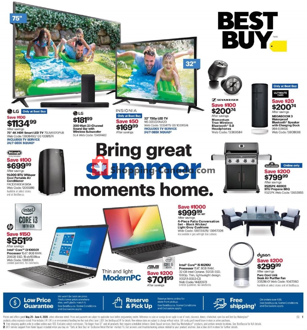 Best Buy flyer from Friday May 29, 2020 to Thursday June 4, 2020 - page 1