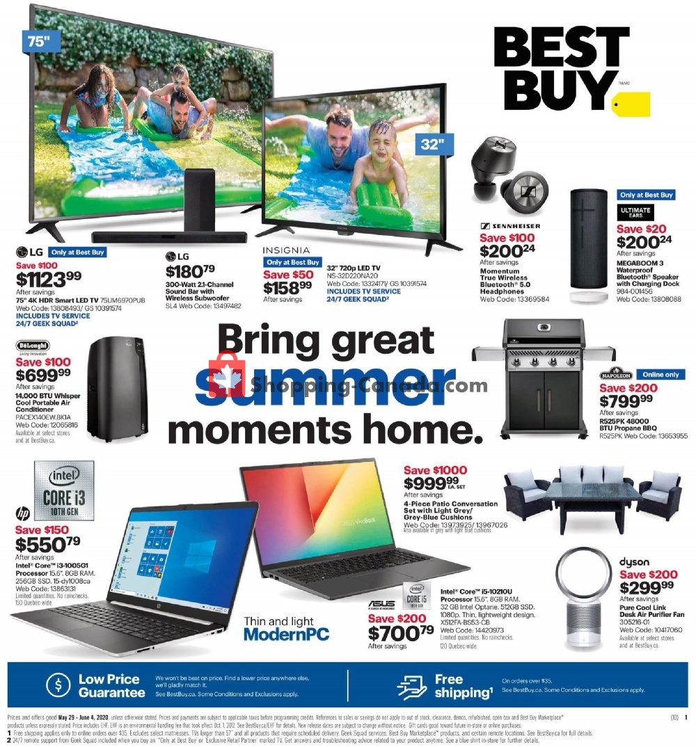 Best Buy flyer from Friday May 29, 2020 to Thursday June 4, 2020 - page 1
