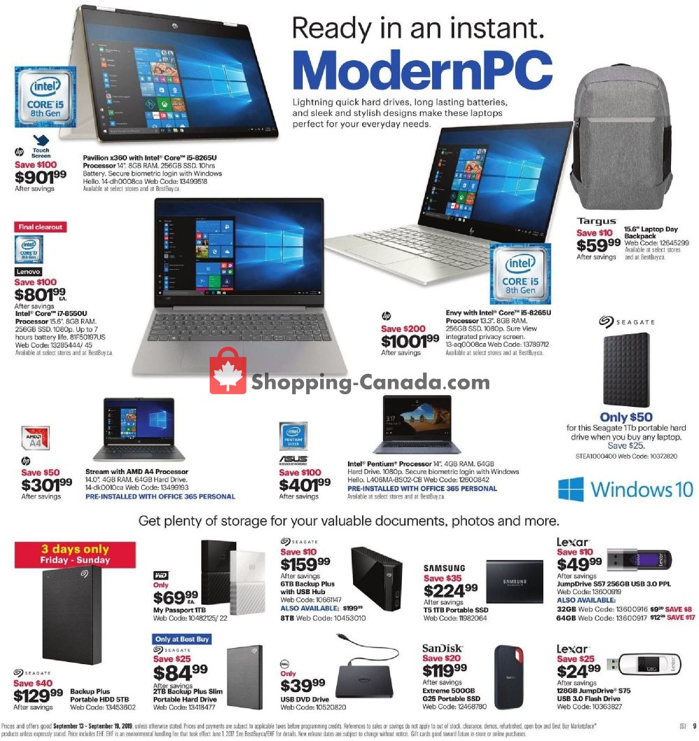 Best Buy flyer from Friday September 13, 2019 to Thursday September 19, 2019 - page 14