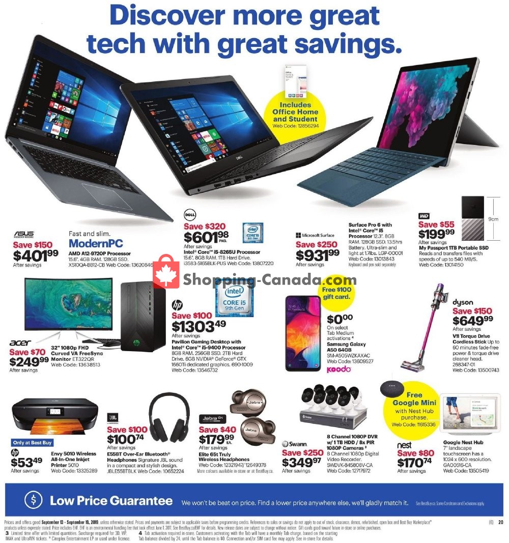 Best Buy flyer from Friday September 13, 2019 to Thursday September 19, 2019 - page 3