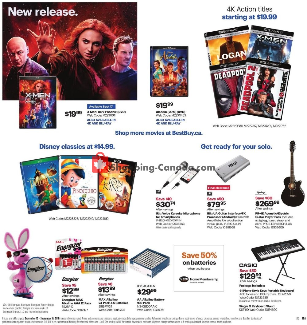 Best Buy flyer from Friday September 13, 2019 to Thursday September 19, 2019 - page 30