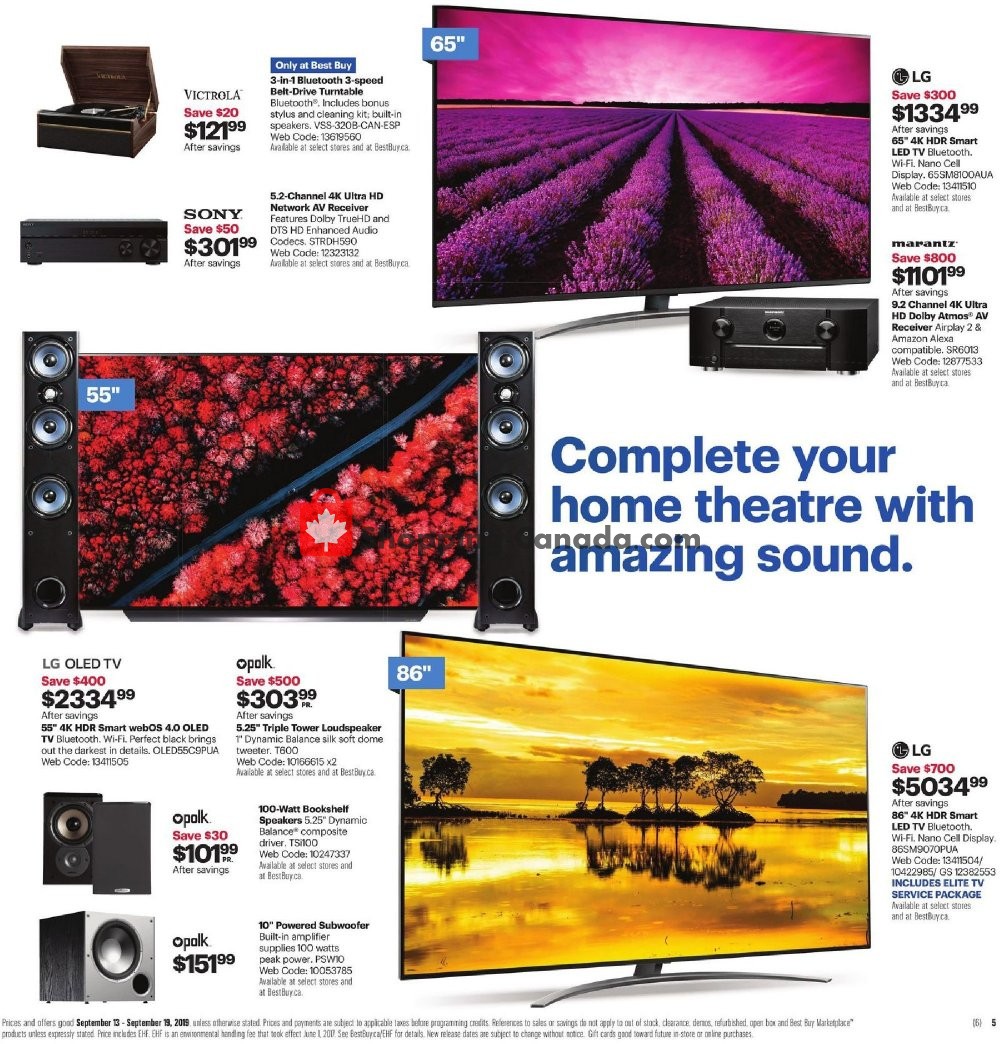 Best Buy flyer from Friday September 13, 2019 to Thursday September 19, 2019 - page 8