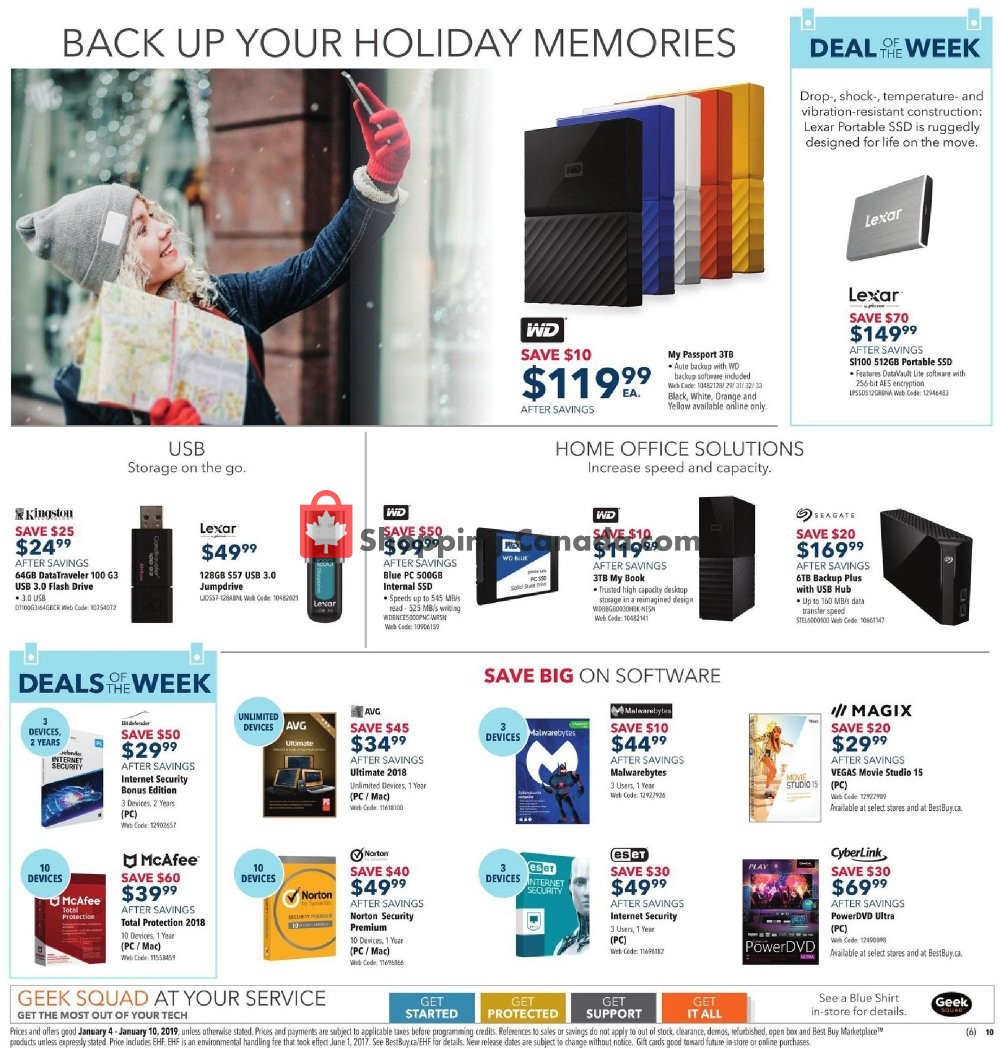 Best Buy flyer from Friday January 4, 2019 to Thursday January 10, 2019 - page 6