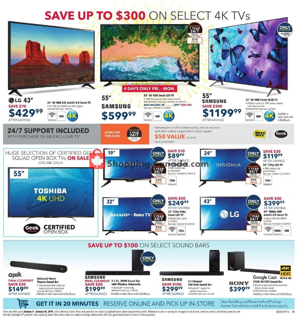 Best Buy flyer from Friday January 4, 2019 to Thursday January 10, 2019 - page 12