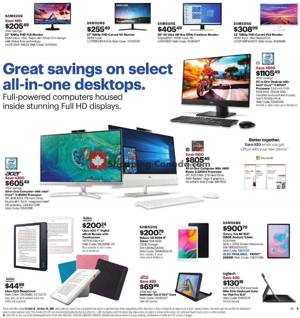 Best Buy flyer from Friday October 18, 2019 to Thursday October 24, 2019 - page 22
