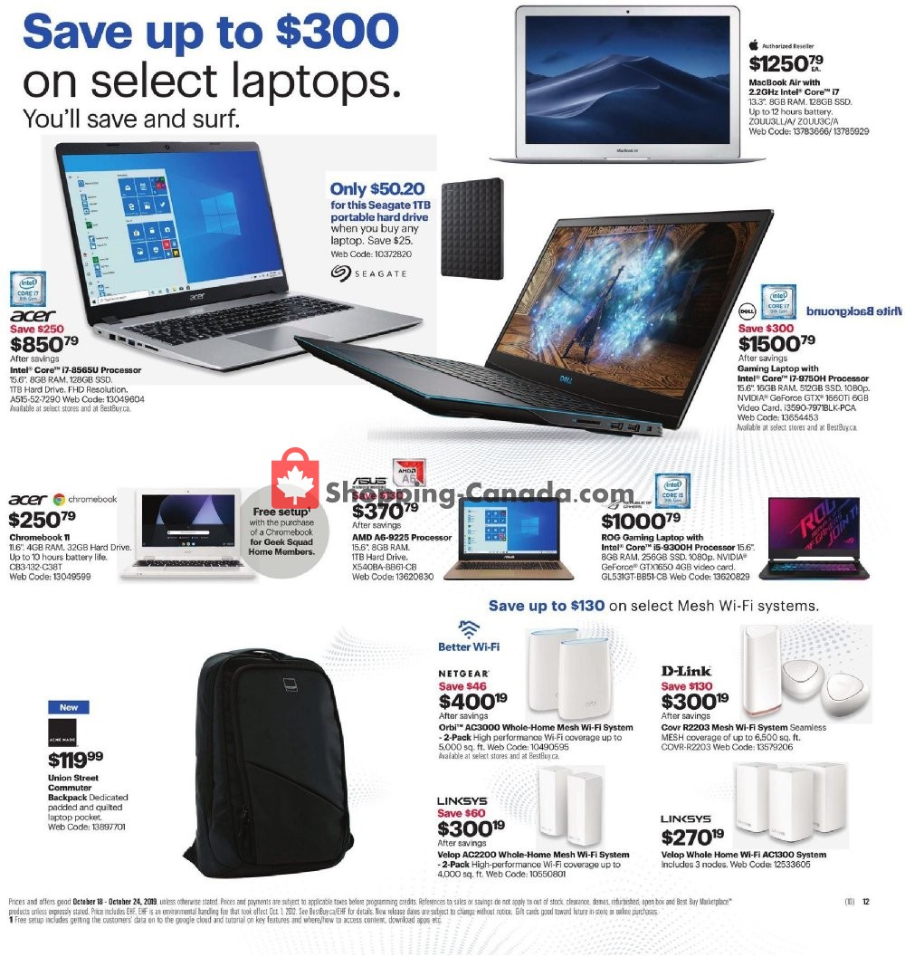 Best Buy flyer from Friday October 18, 2019 to Thursday October 24, 2019 - page 24