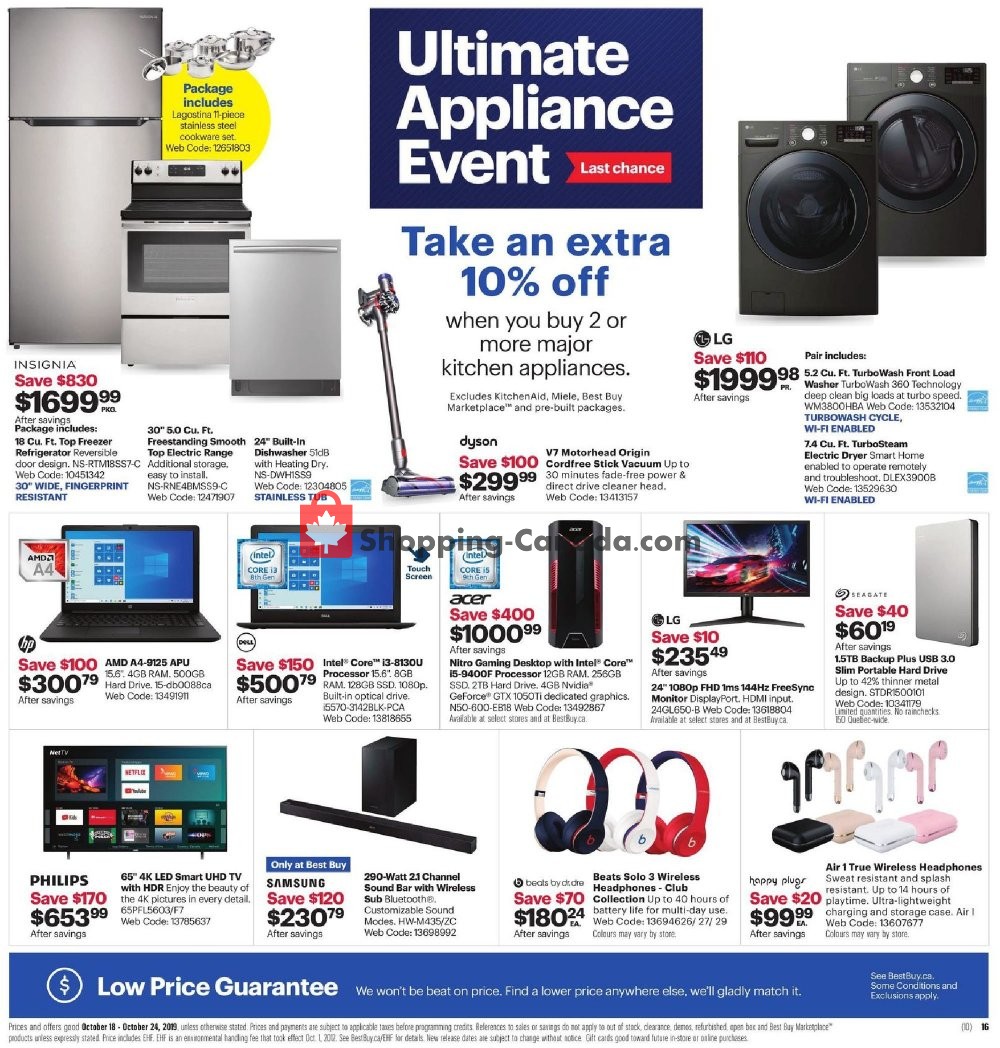Best Buy flyer from Friday October 18, 2019 to Thursday October 24, 2019 - page 3