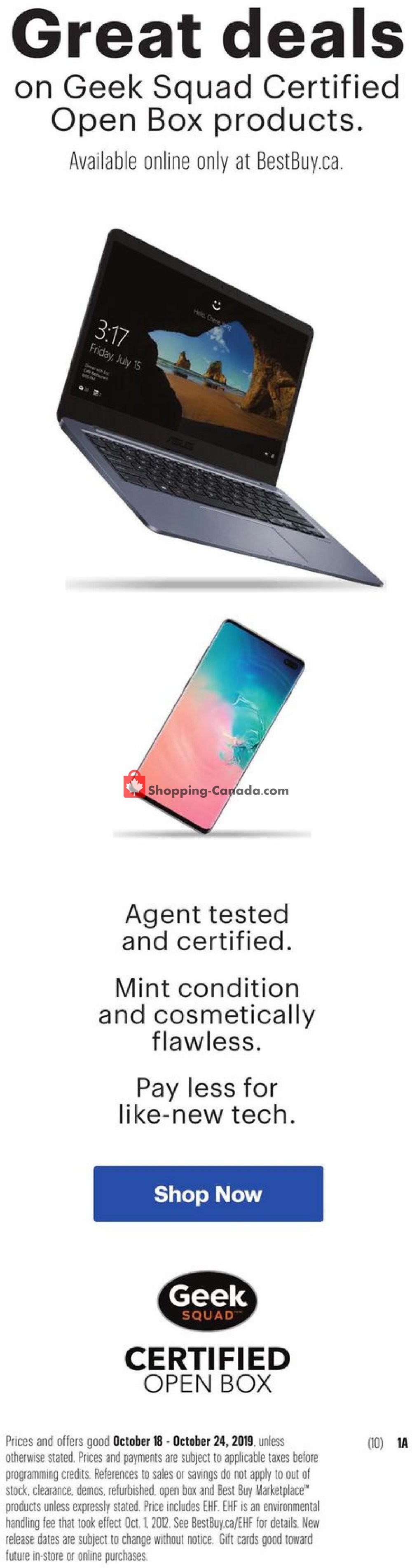 Best Buy flyer from Friday October 18, 2019 to Thursday October 24, 2019 - page 4