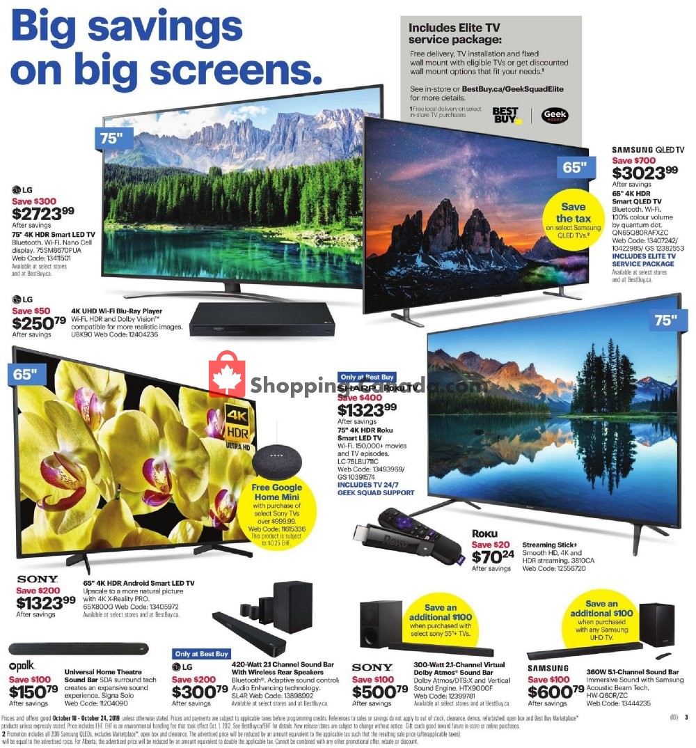 Best Buy flyer from Friday October 18, 2019 to Thursday October 24, 2019 - page 7