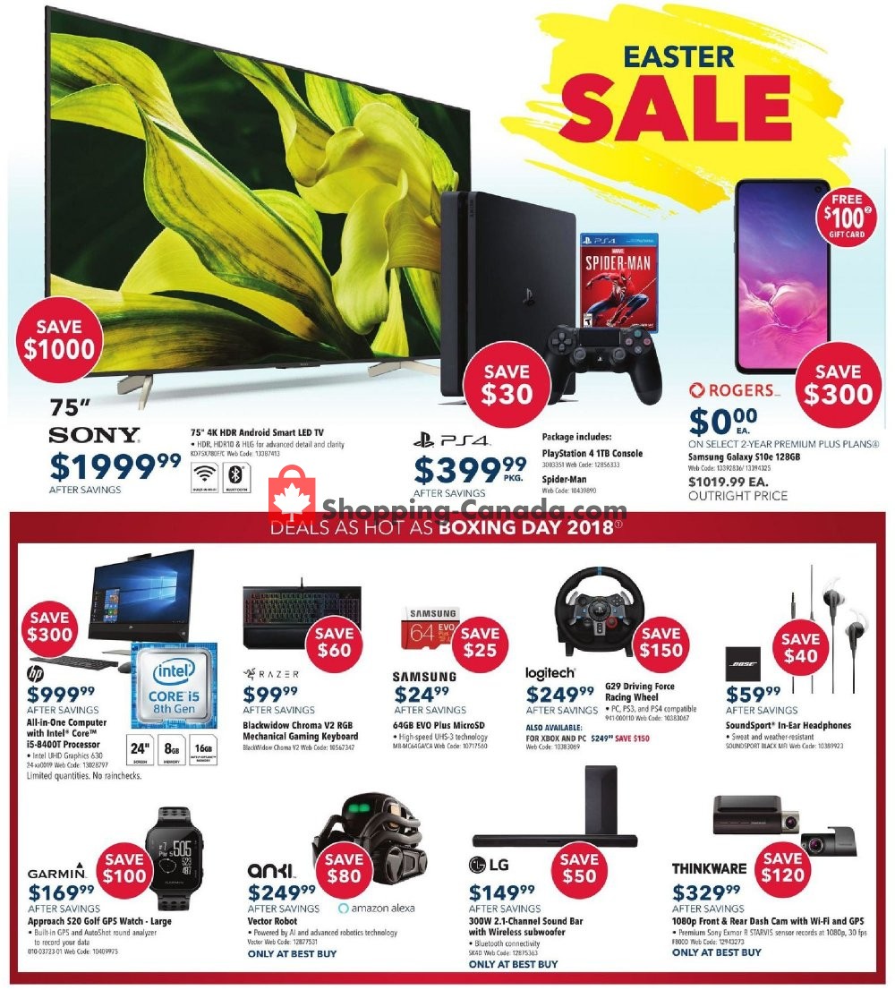 Best Buy flyer from Friday April 19, 2019 to Thursday April 25, 2019 - page 4