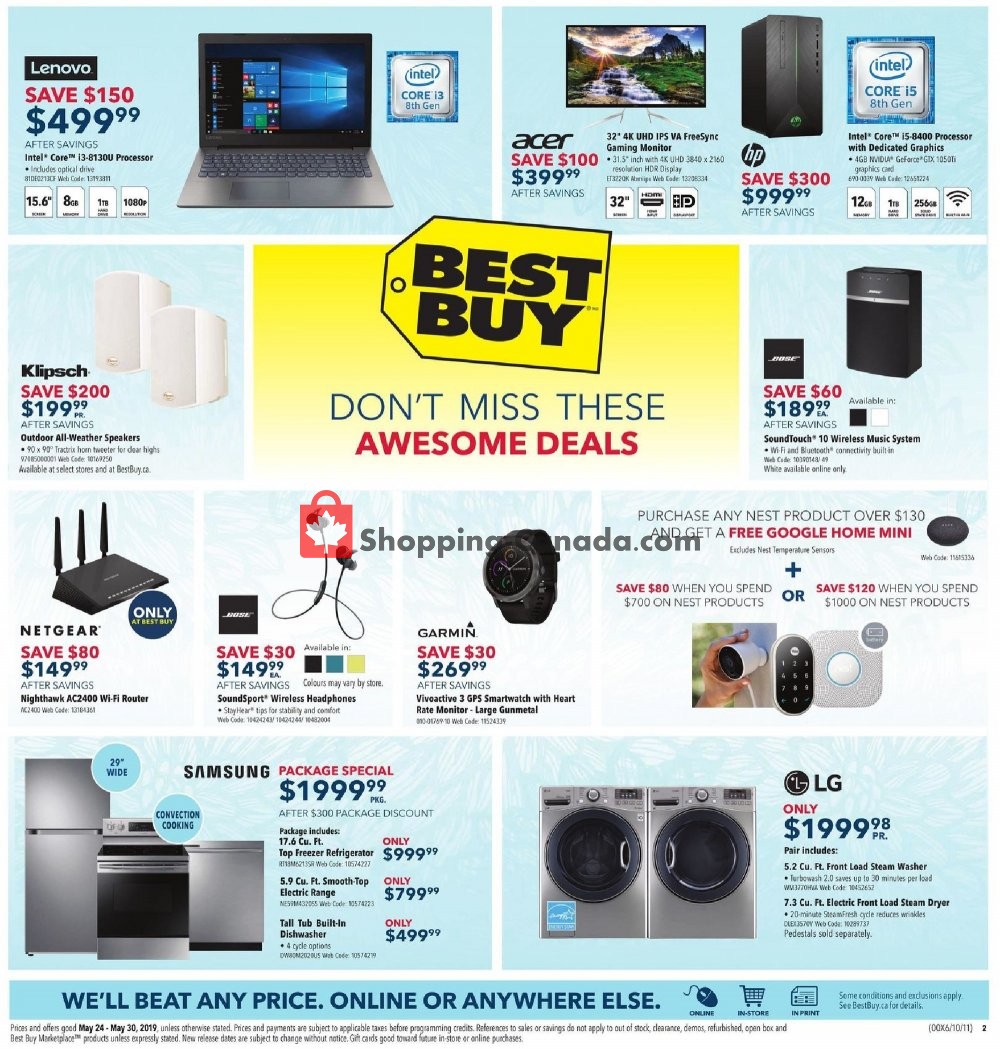 Best Buy flyer from Friday May 24, 2019 to Thursday May 30, 2019 - page 3