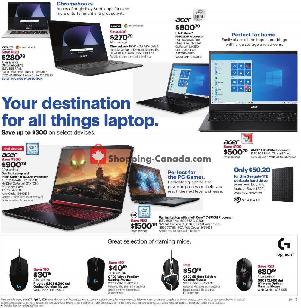 Best Buy flyer from Friday March 27, 2020 to Thursday April 2, 2020 - page 14