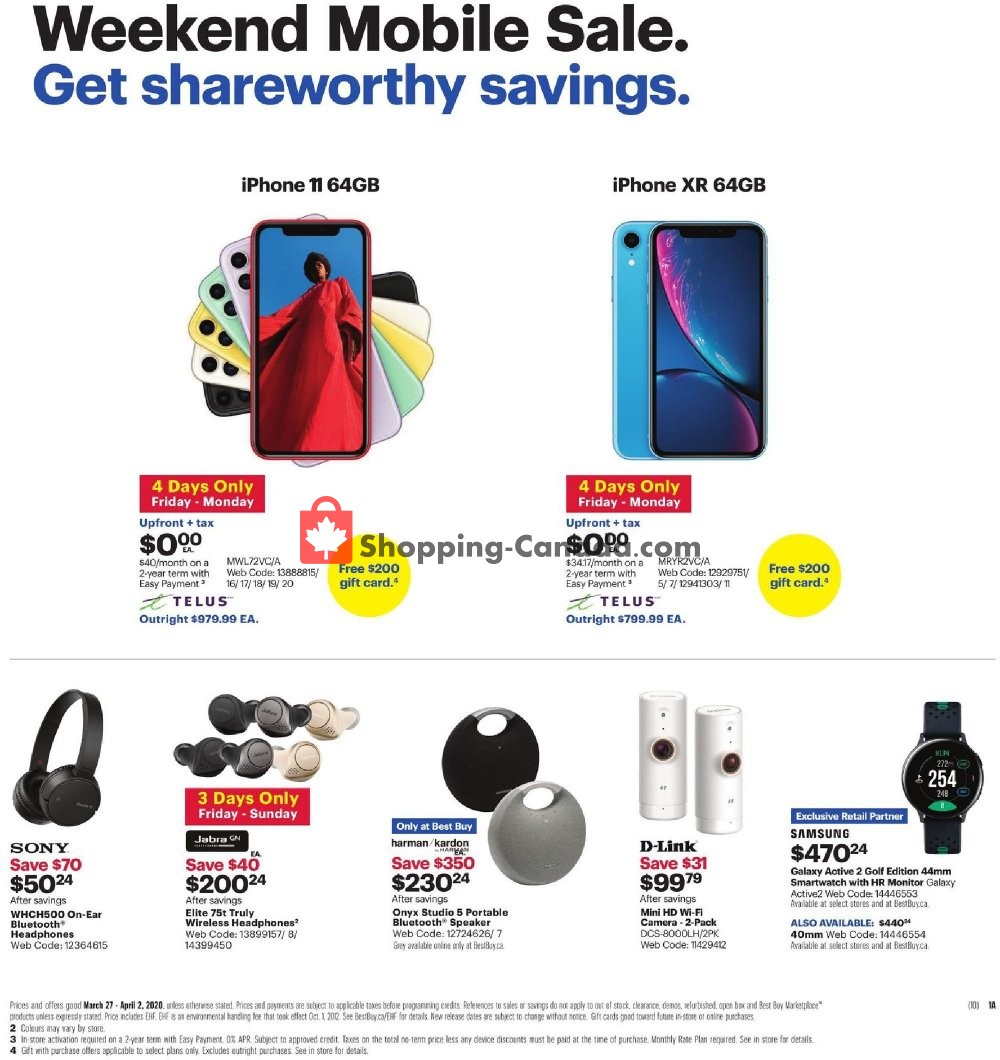 Best Buy flyer from Friday March 27, 2020 to Thursday April 2, 2020 - page 2