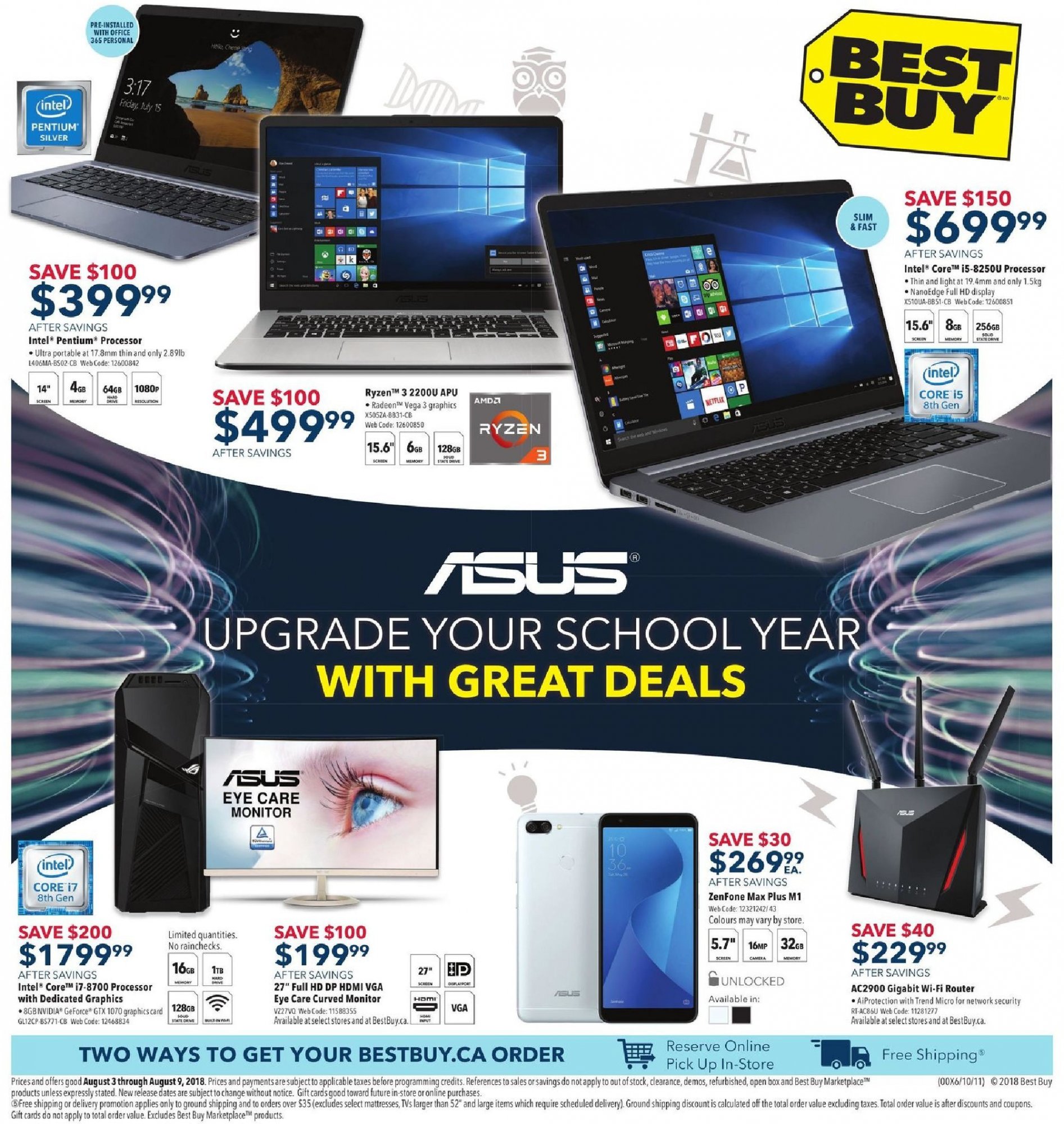 Best Buy Canada, flyer August 7 August 9, 2018 Shopping Canada
