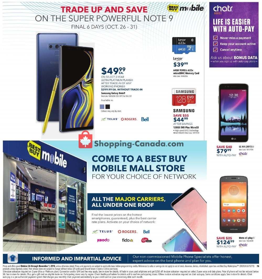 Best Buy flyer from Friday October 26, 2018 to Thursday November 1, 2018 - page 18