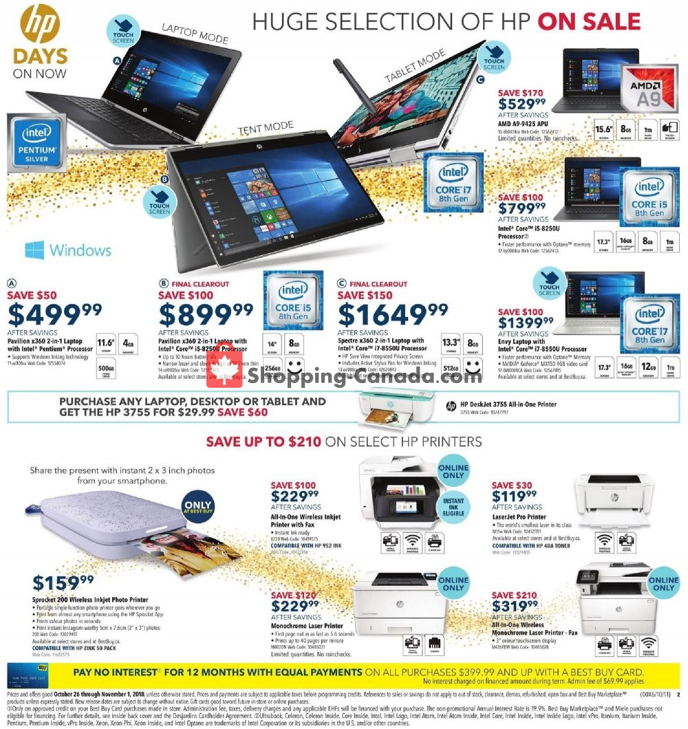 Best Buy flyer from Friday October 26, 2018 to Thursday November 1, 2018 - page 3