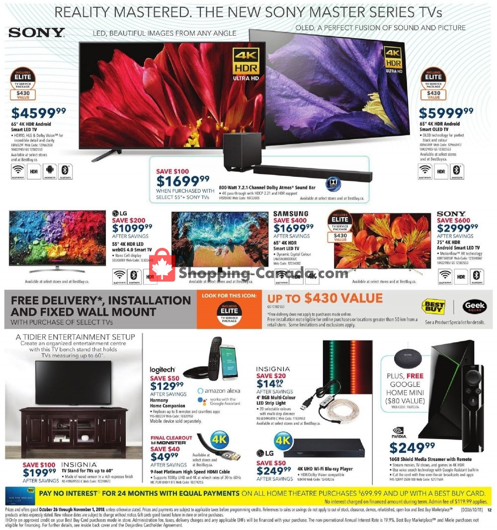 Best Buy flyer from Friday October 26, 2018 to Thursday November 1, 2018 - page 31