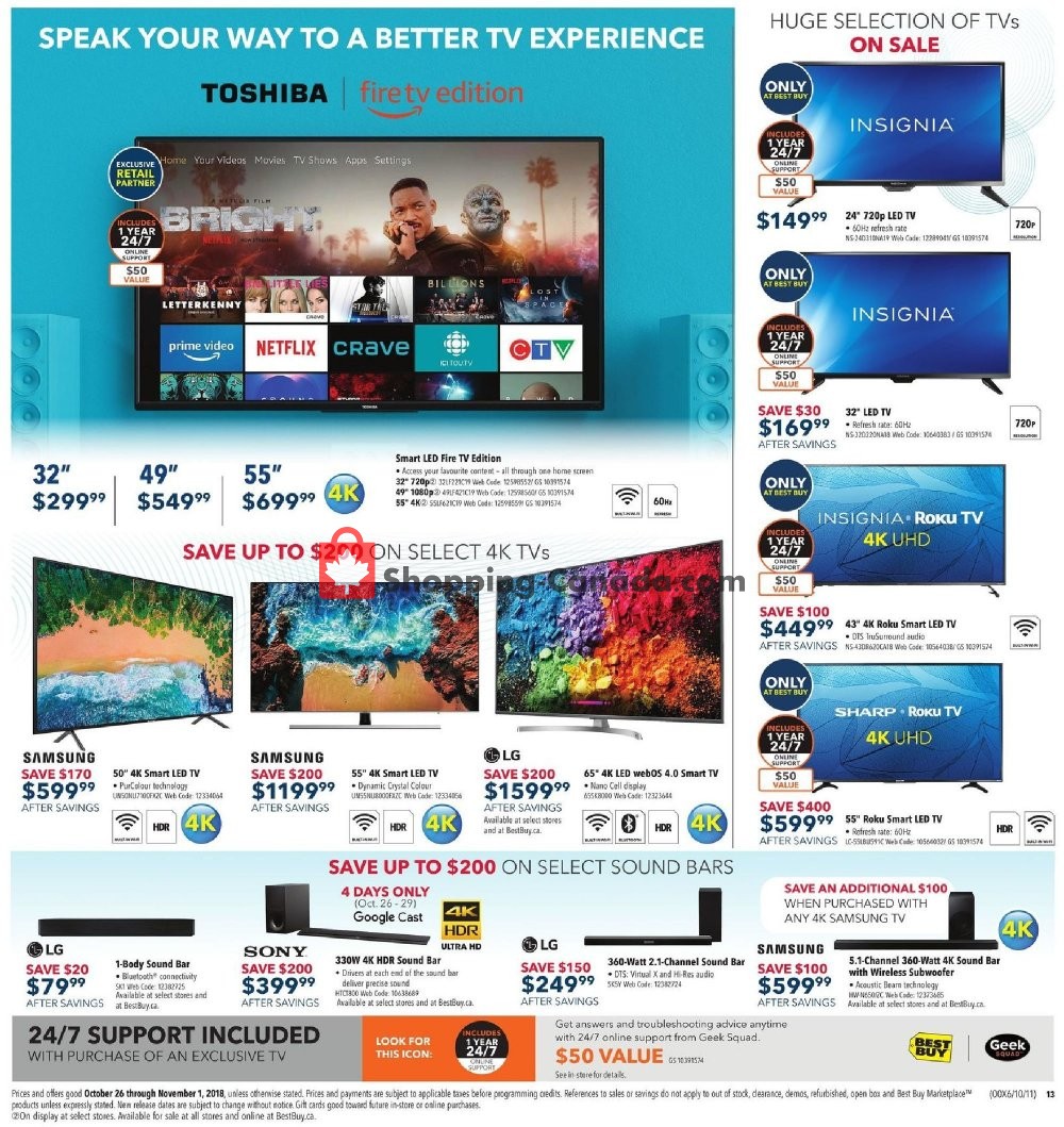 Best Buy flyer from Friday October 26, 2018 to Thursday November 1, 2018 - page 33