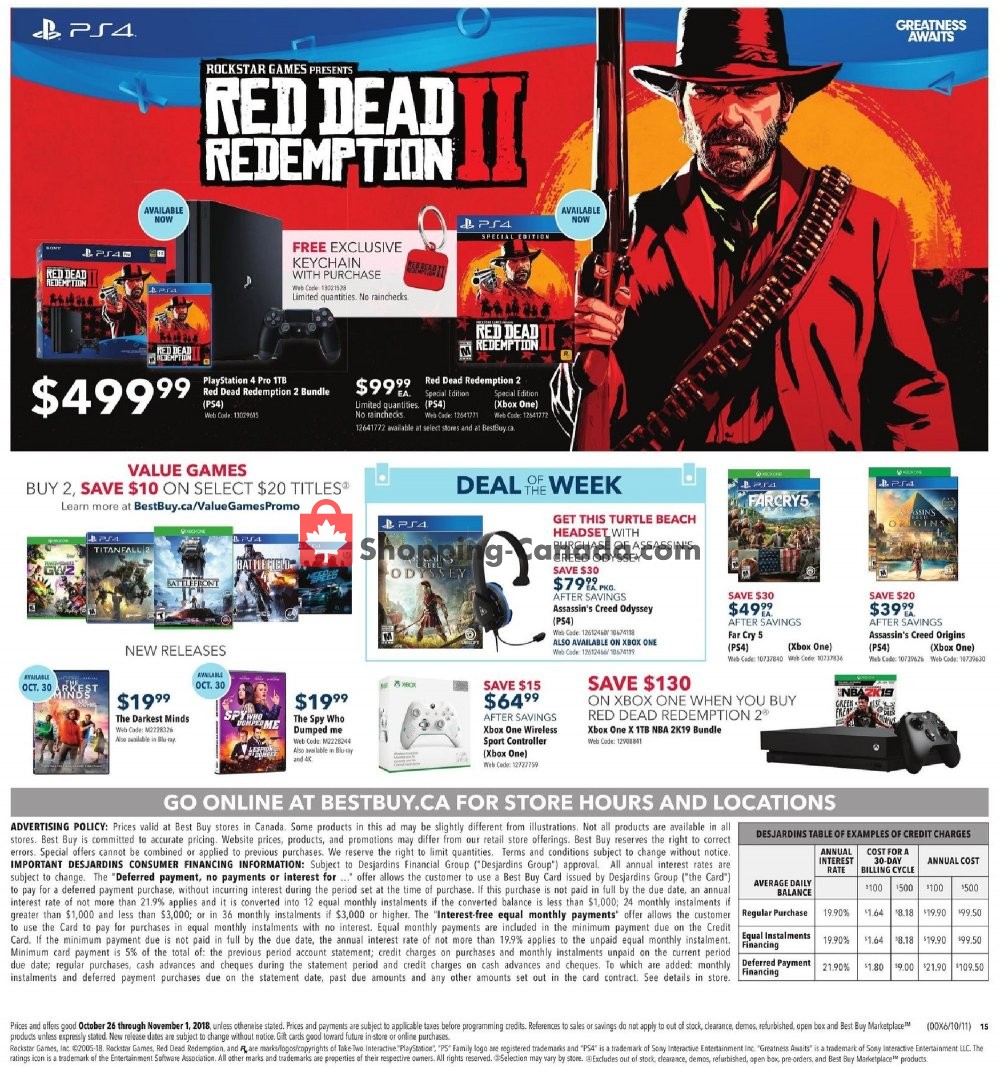 Best Buy flyer from Friday October 26, 2018 to Thursday November 1, 2018 - page 36