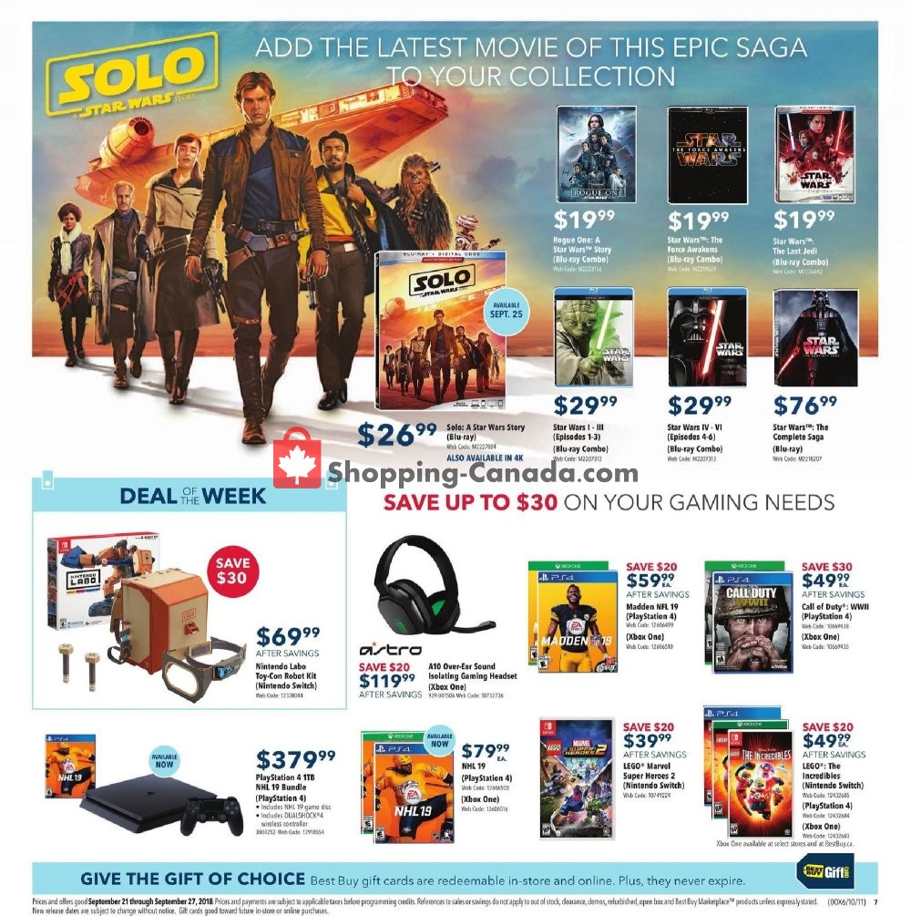 Best Buy flyer from Friday September 21, 2018 to Thursday September 27, 2018 - page 12
