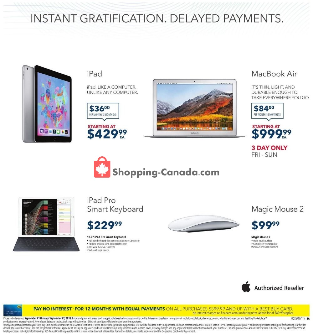 Best Buy flyer from Friday September 21, 2018 to Thursday September 27, 2018 - page 14