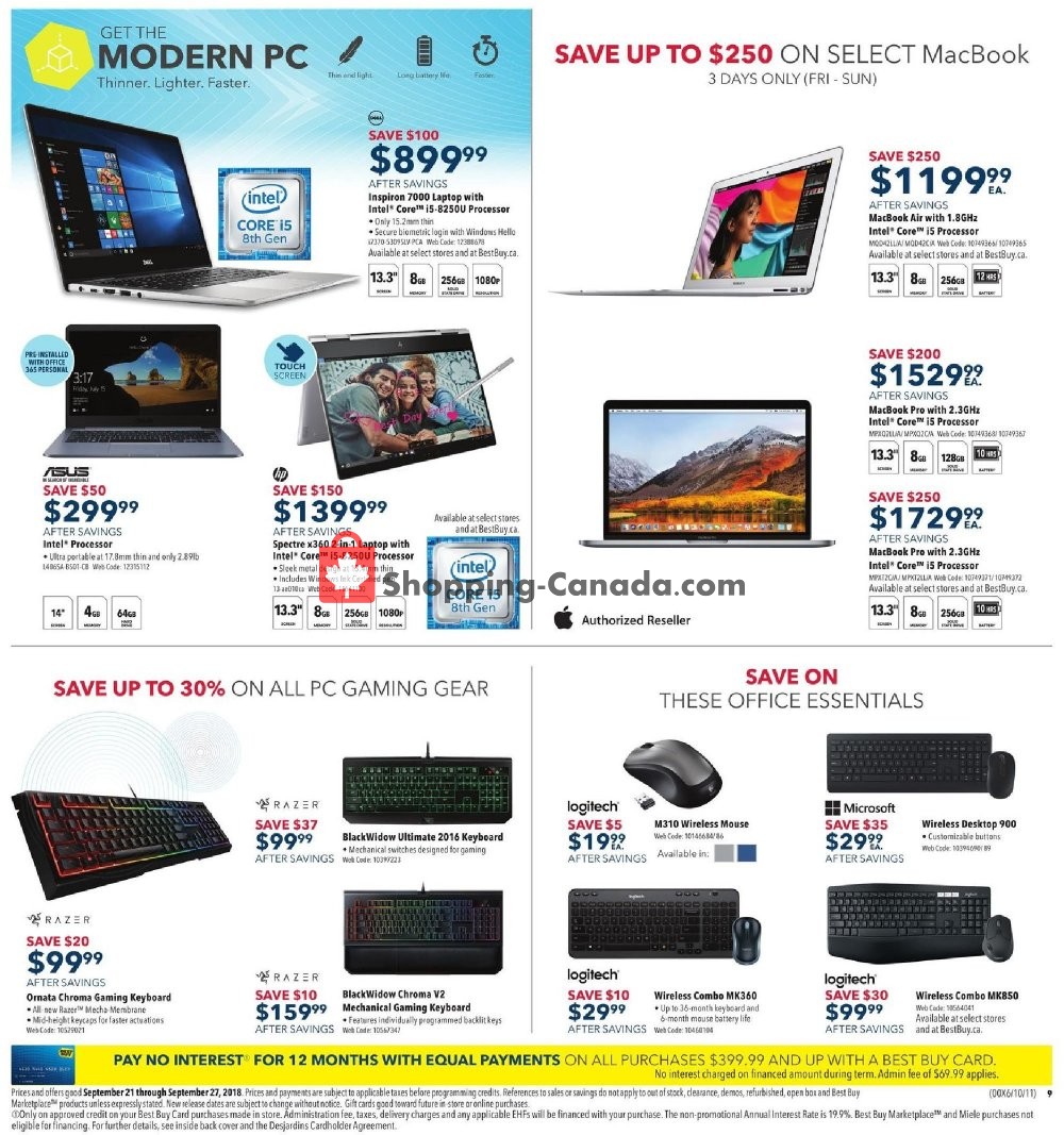 Best Buy flyer from Friday September 21, 2018 to Thursday September 27, 2018 - page 15
