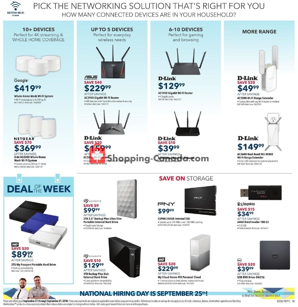 Best Buy flyer from Friday September 21, 2018 to Thursday September 27, 2018 - page 18