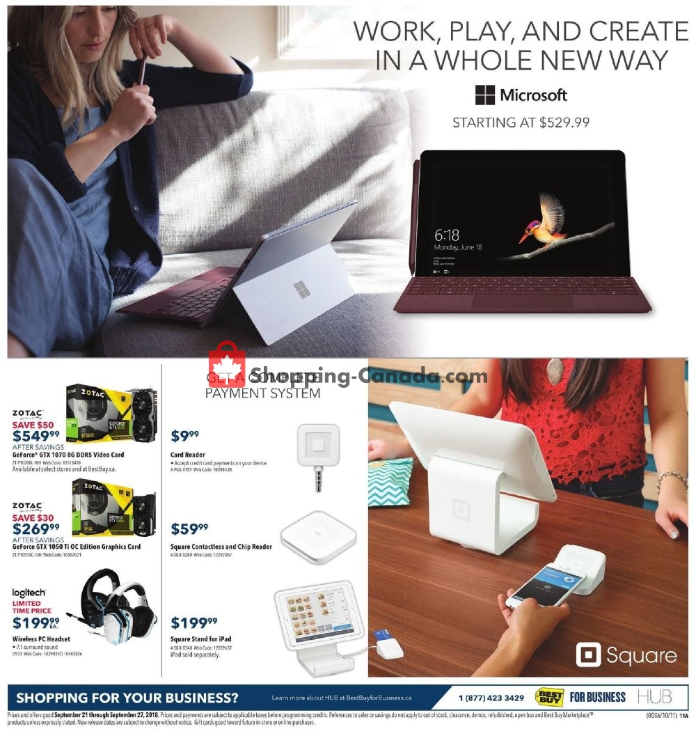 Best Buy flyer from Friday September 21, 2018 to Thursday September 27, 2018 - page 19
