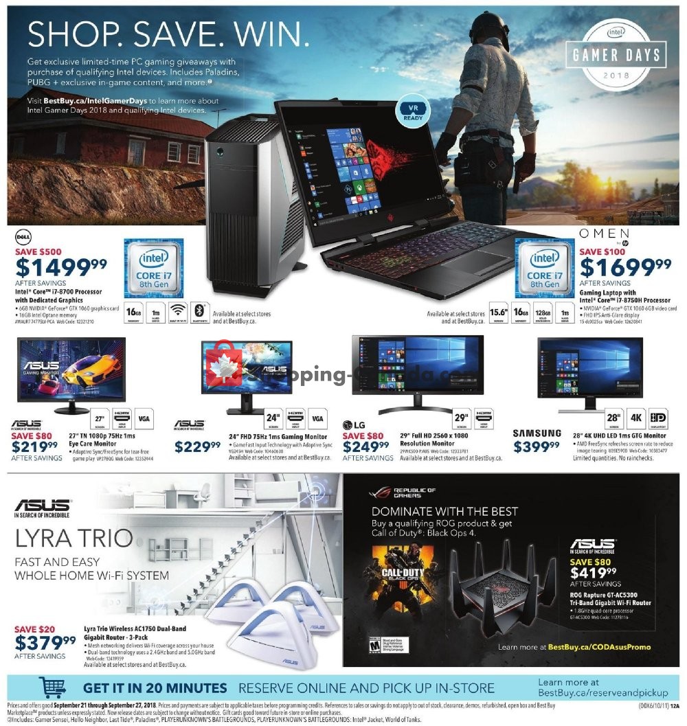 Best Buy flyer from Friday September 21, 2018 to Thursday September 27, 2018 - page 21