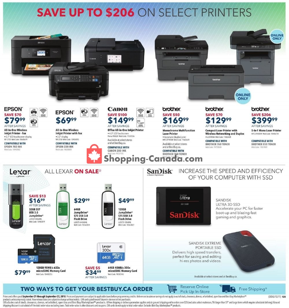 Best Buy flyer from Friday September 21, 2018 to Thursday September 27, 2018 - page 22