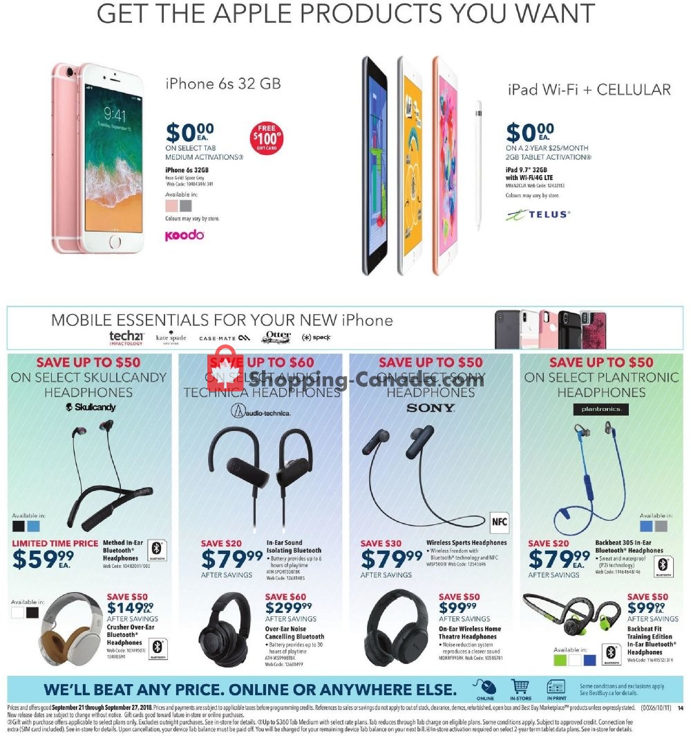 Best Buy flyer from Friday September 21, 2018 to Thursday September 27, 2018 - page 24