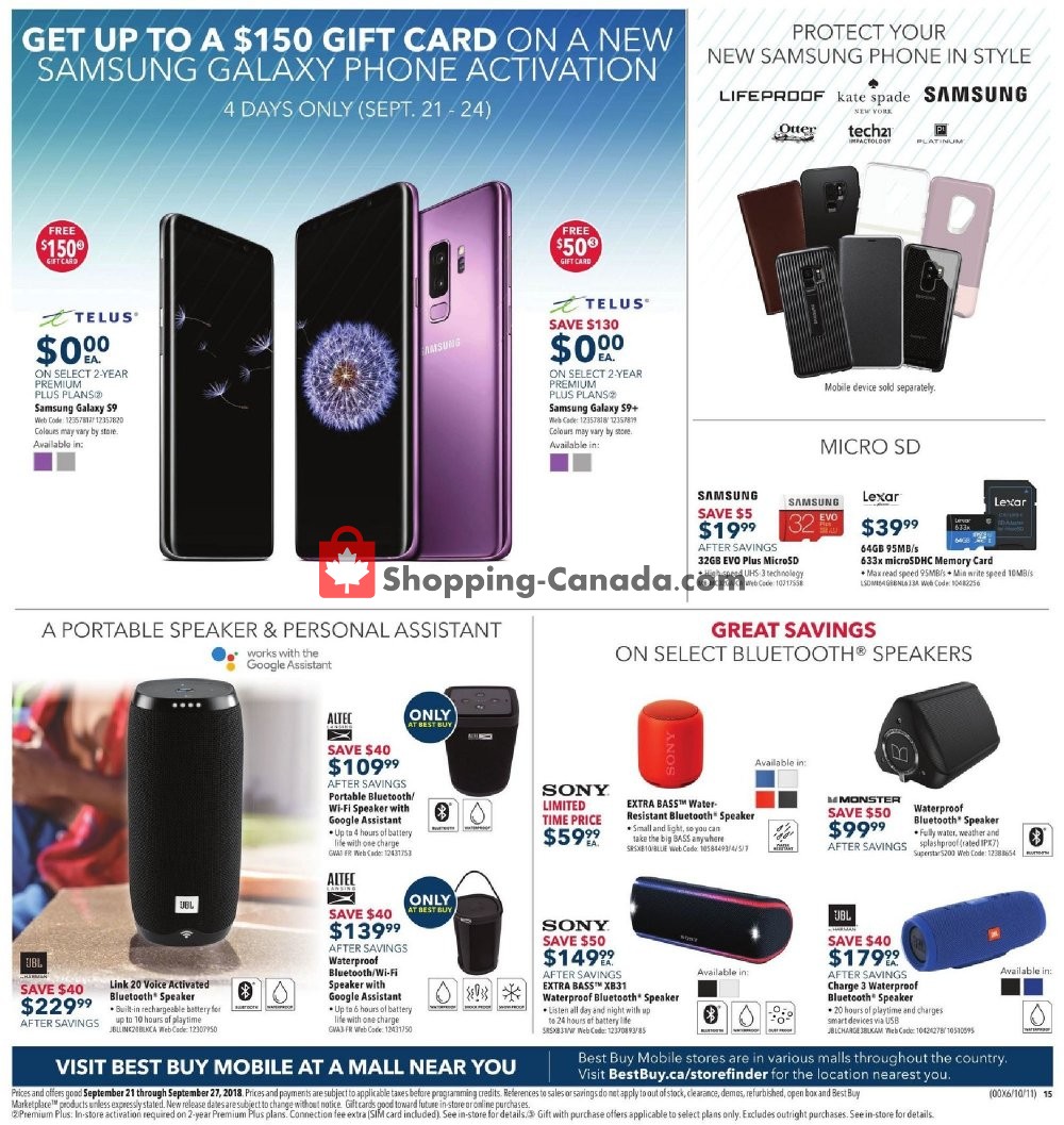 Best Buy flyer from Friday September 21, 2018 to Thursday September 27, 2018 - page 25